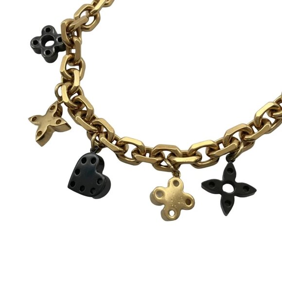 LOUIS VUITTON Collier Hide and Seek Gold Black - Necklace 637-082525 - Picture 3 of 5